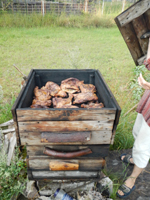 Ainazi Hotel Helmi dopo IKLA Ristorante Carne Cervo Maiale e pollo affumicato